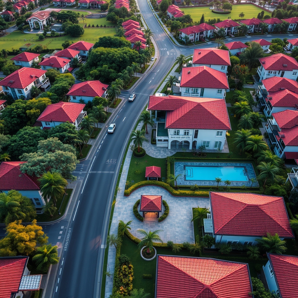 Aerial view Grand Cempaka Residence